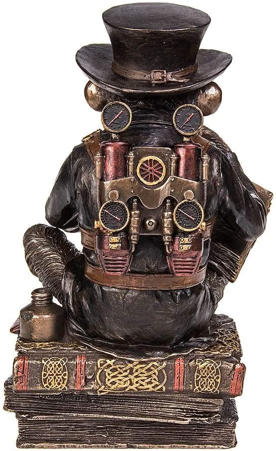 Nemesis Now Chimpanzee Scholar Figurine 18cm Bronze, Size 23cm