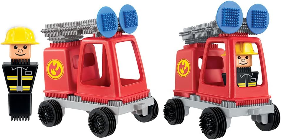Stickle Bricks Fire Engine Construction Set - Building Toy for Toddlers 18M+
