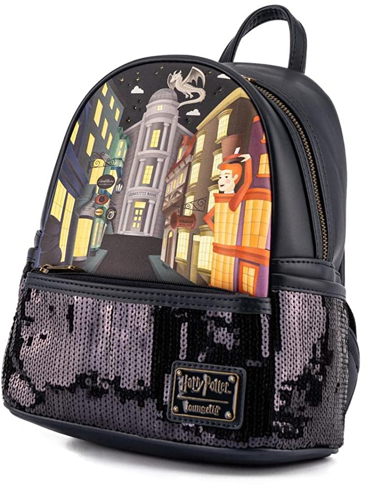 Loungefly Harry Potter Diagon Alley Sequin Mini Backpack