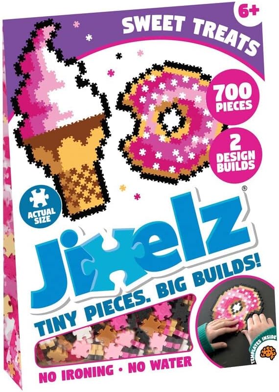 Jixelz 700 Piece Set Sweet Treats Pixelated Puzzle Art For Children, Suitable For Boys & Girls