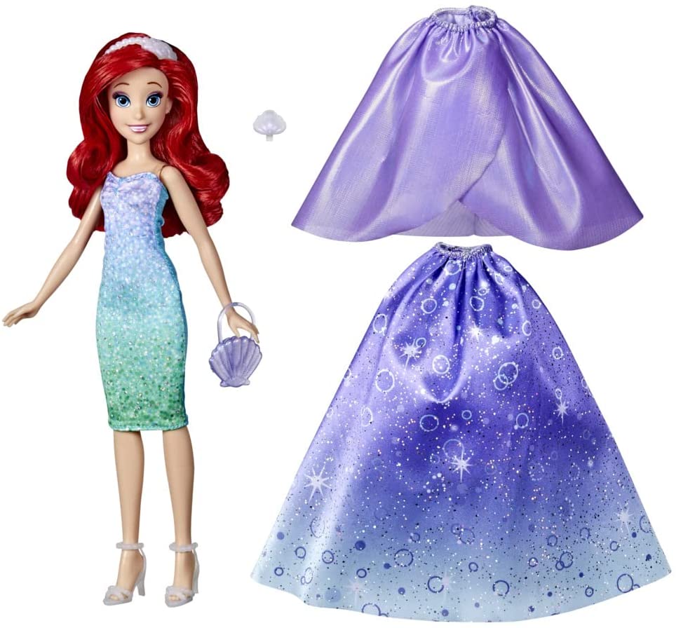 Hasbro Disney Princess F4624 Disney Princesses Life Doll Model Ariel, 10 Outfit