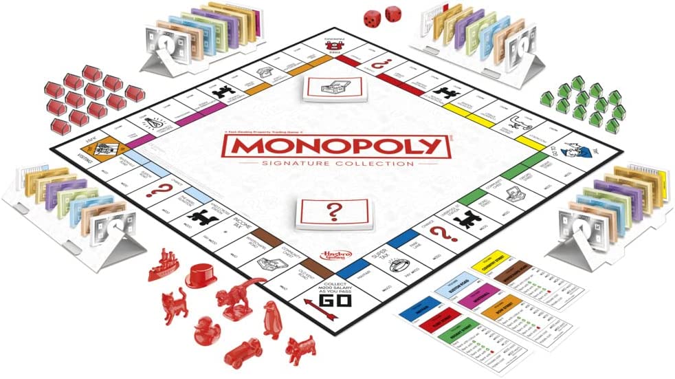 Monopoly Signature Collection Family Board Game for 2 to 6 Players, Premium Pack