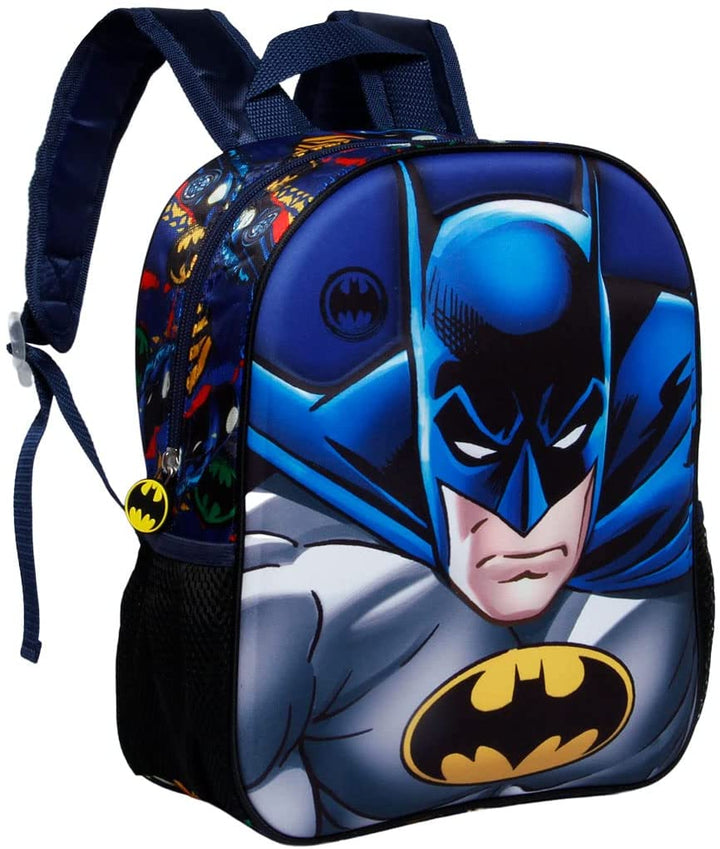 Batman Rage-Small 3D Backpack, Blue