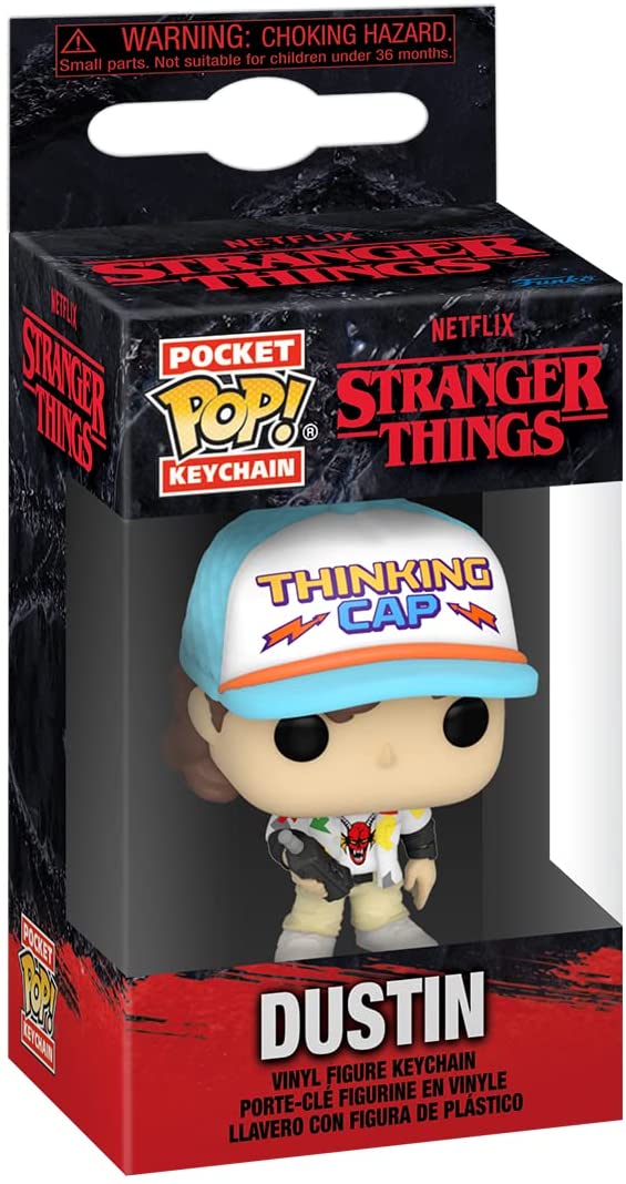 Funko Pop! Stranger Things S4 - Dustin Keychain Vinyl Figure 1