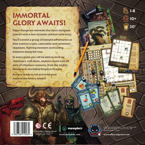 Alley Cat Games Paper Dungeons Board Game 3