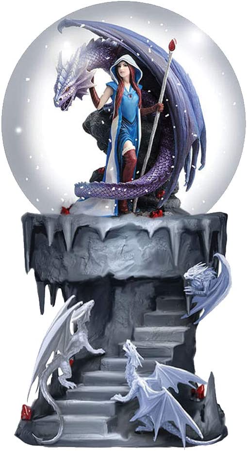 Nemesis Now Anne Stokes Dragon Mage Fantasy Snowglobe Shaker (B5136R0)