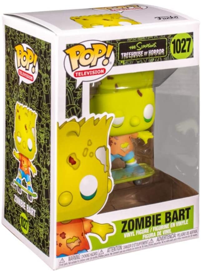 The Simpsons Treehouse of Horror Zombie Bart Funko 50139 Pop! Vinilo n. ° 1027