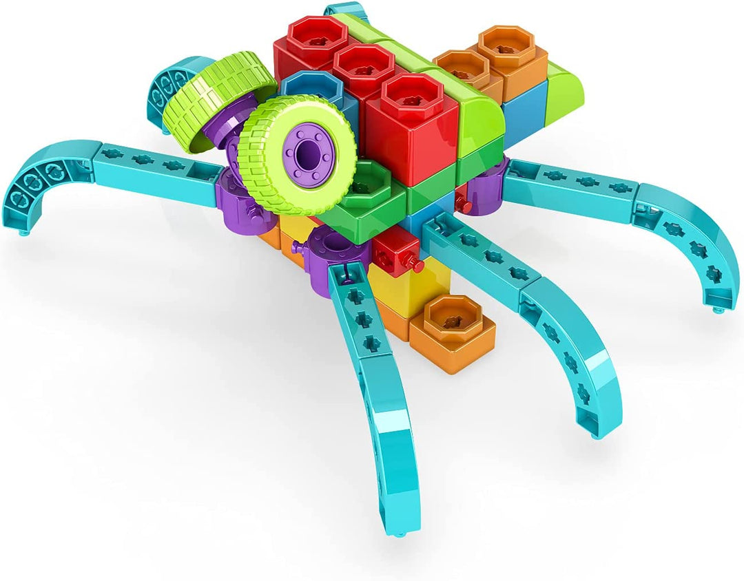 ENGINO - QBOIDZ "alligator" with 5 bonus models Building Blocks for kids