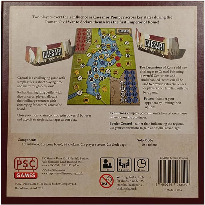 PSC Games Caesar Seize Rome in 20 minutes! Board game