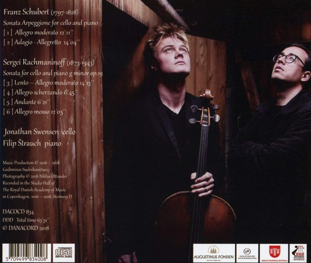 Schubert/Rachmaninoff: [Jonathan Swensen; Filip trauch] [Danacord: DACO 834] [Audio CD]