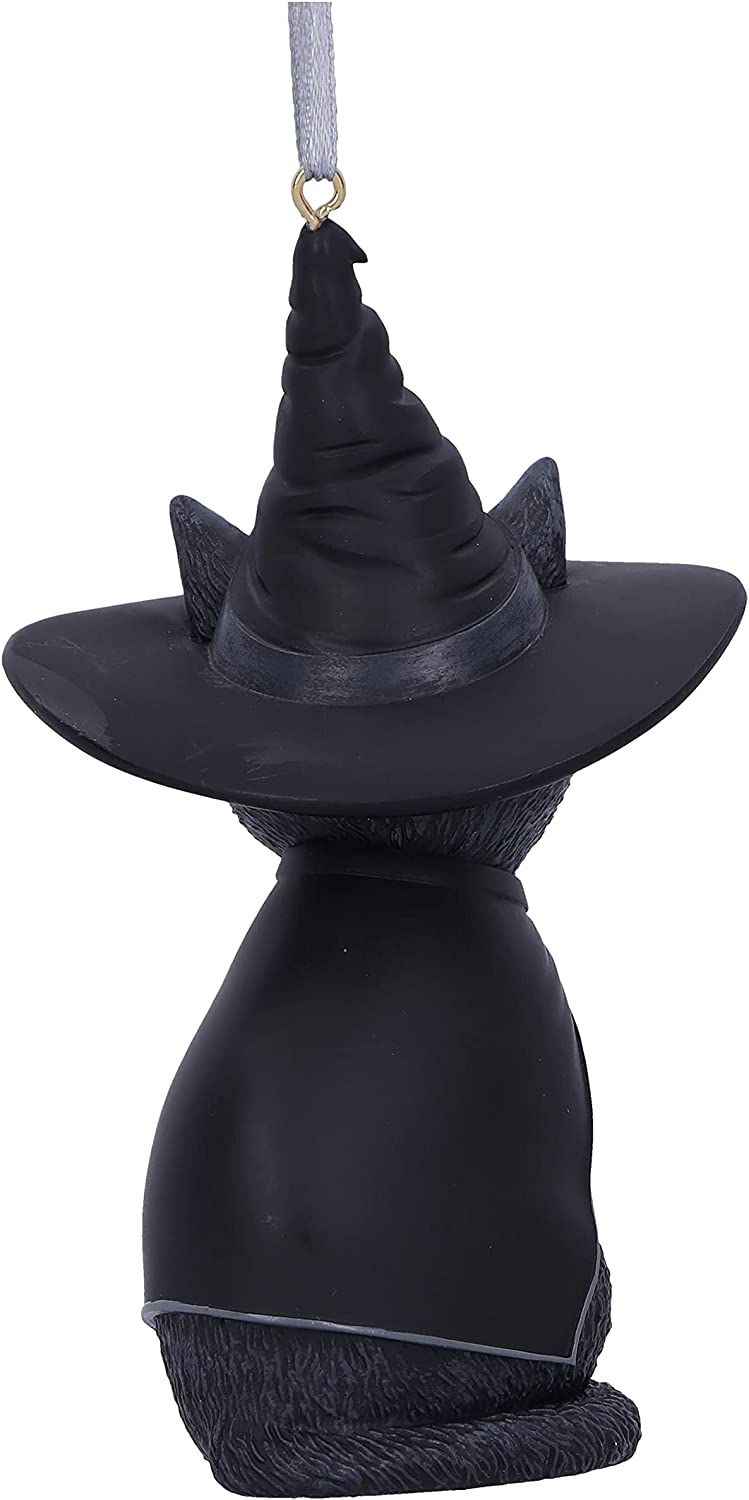 Nemesis Now Purrah Black Witch Cat Hanging Decorative Ornament 11.5cm