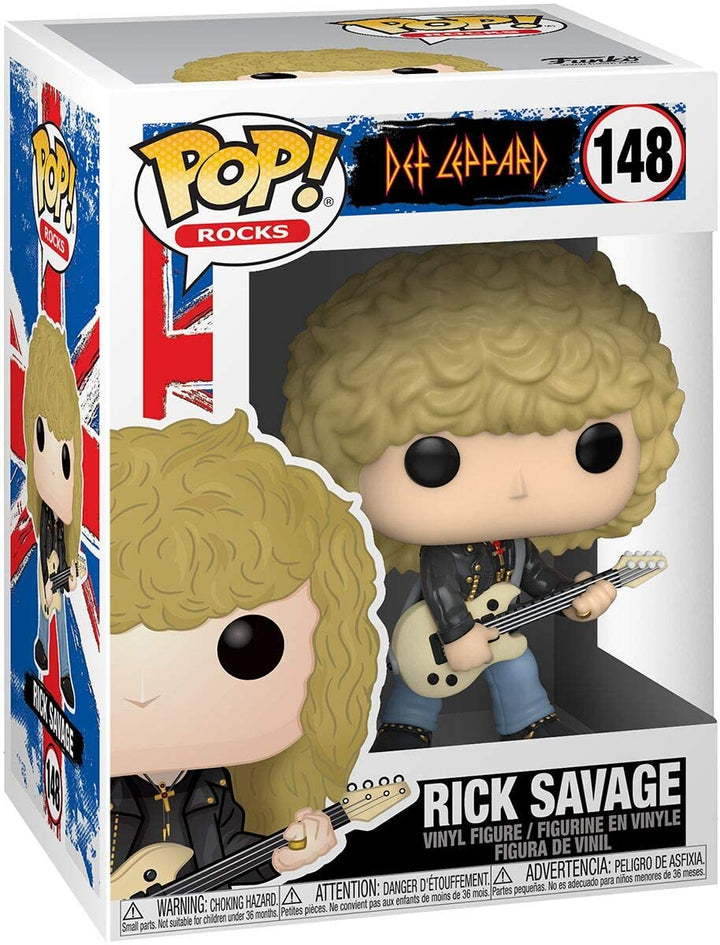 Def Leppard Rick Savage Funko 40126 Pop! Vinilo # 148