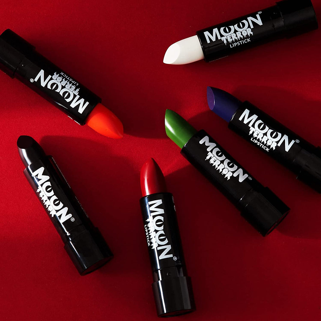 Moon Terror - Halloween Lipstick makeup - 5g - Easily create spooky designs like a pro! Perfect for vampire, ghost, skeleton, witch, pumpkin, monster etc - Poison Purple