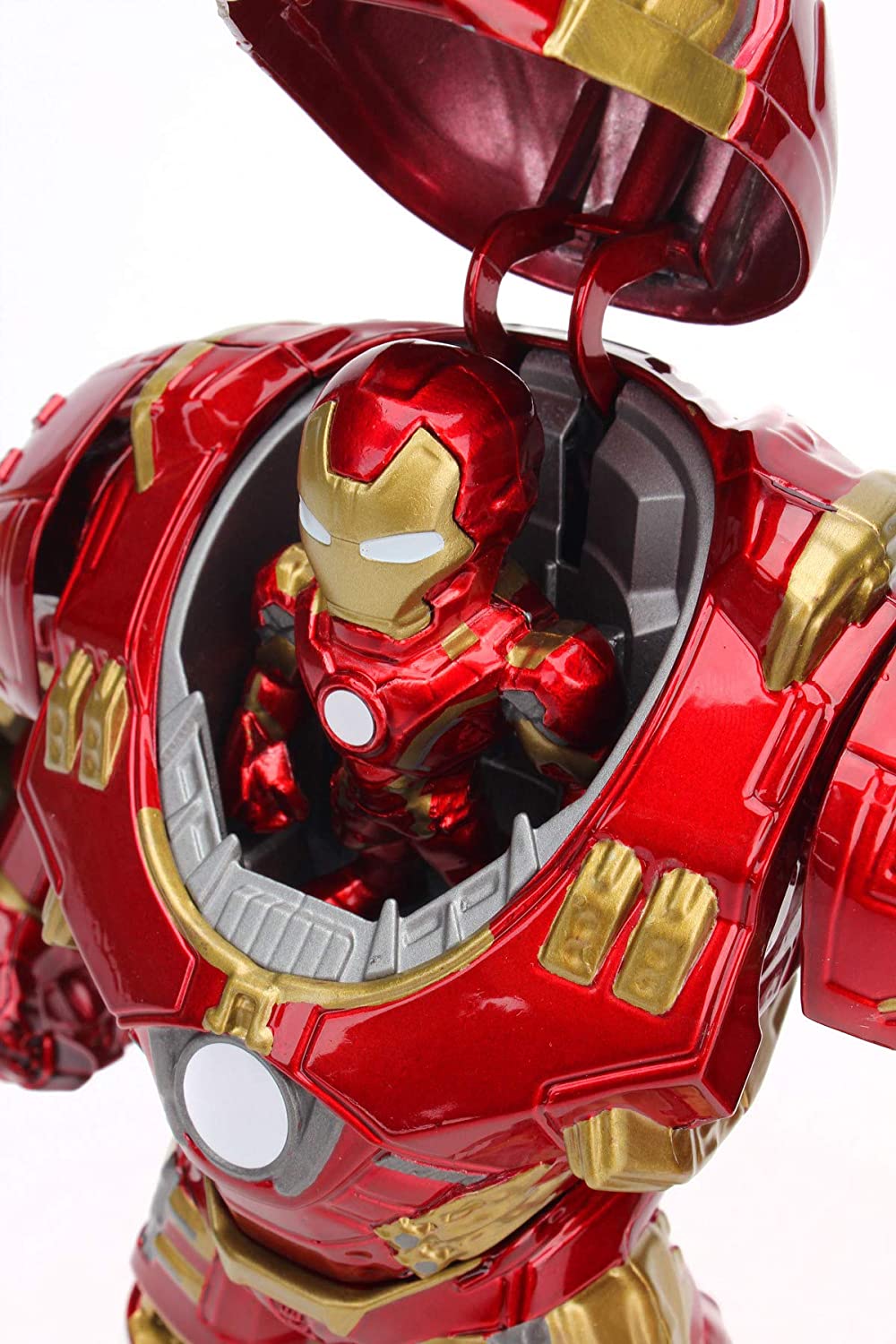 Jada Marvel Hulkbuster Armour with Iron Man Die-Cast Figure - 6 Inch Metallic Action Figure 6