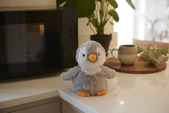 Warmies 13" Grey Penguin - Fully Heatable Cuddly Toy scented with French Lavender