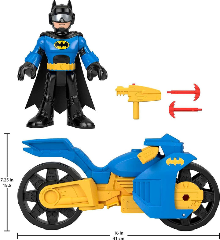 Imaginext DC Super Friends Batcycle and Batman Action Figure XL