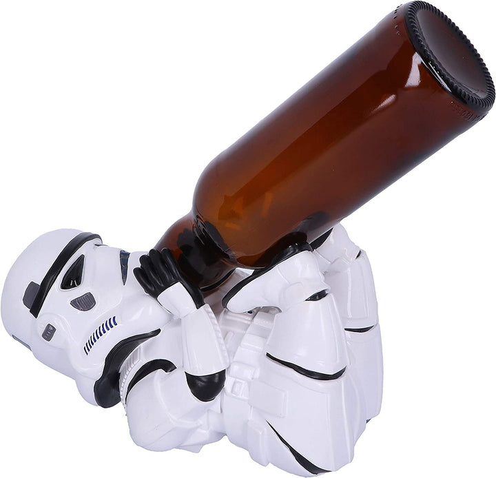 Nemesis Now Original Stormtrooper Sci-Fi Wine Bottle Holder Figurine, White, One Size