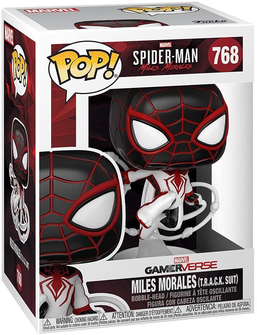 Spider-Man Miles (traje TRACK) Funko 50153 Pop! Vinilo