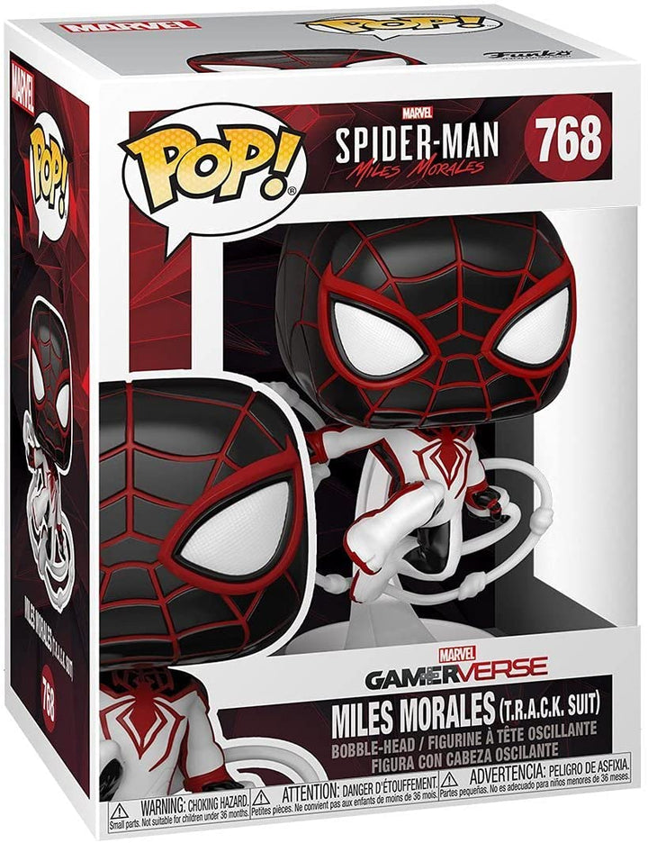 Spider-Man Miles (traje TRACK) Funko 50153 Pop! Vinilo