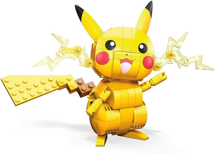 Mega Construx Pokemon Pikachu, Building Set Compatible Bricks - Toy Gift for Ages 10 and Up - GMD31