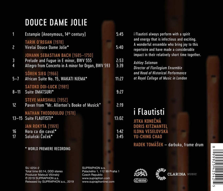 i Flautisti The London Recorder Quartet - Douce Dame Jolie [Audio CD]