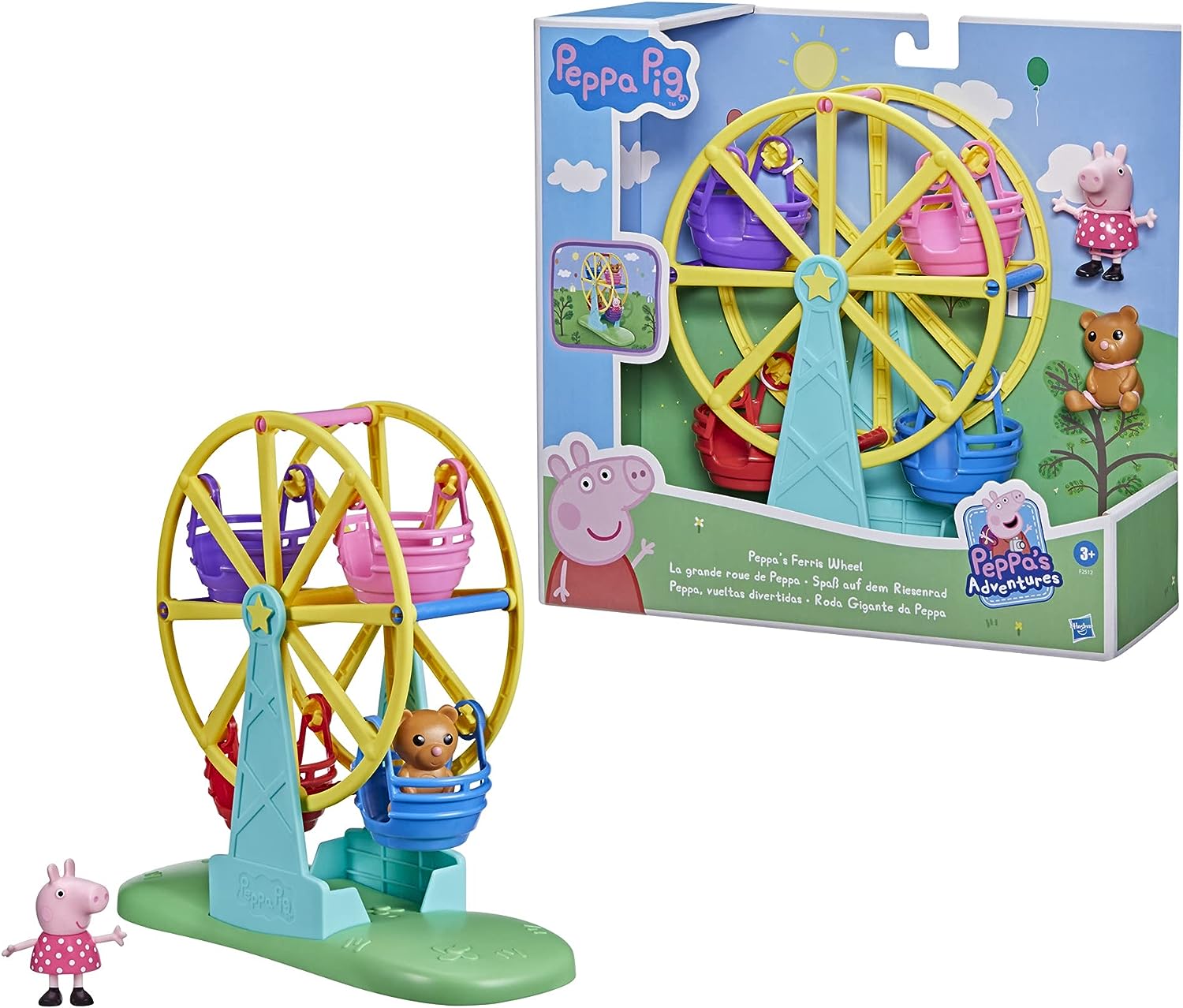 Peppa Pig Peppa's Ferris Wheel Playset - Spinning Ride with Figure & Teddy for Ages 3+ 6