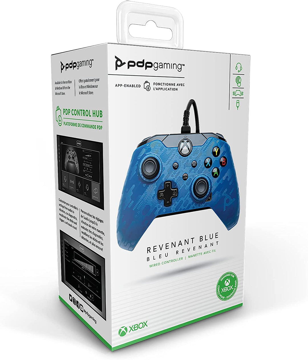 PDP Controller Wired for Xbox Series X?S, Revenant Blue