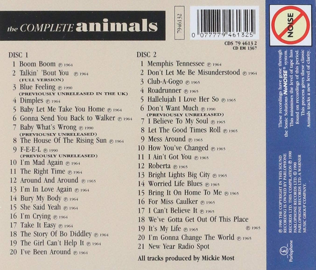 The Complete Animals - The Animals [Audio CD]