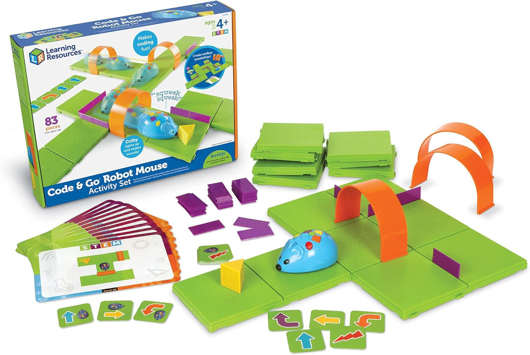 Learning Resources LER2831 STEM-Code & Go Robot Mouse Activity Set