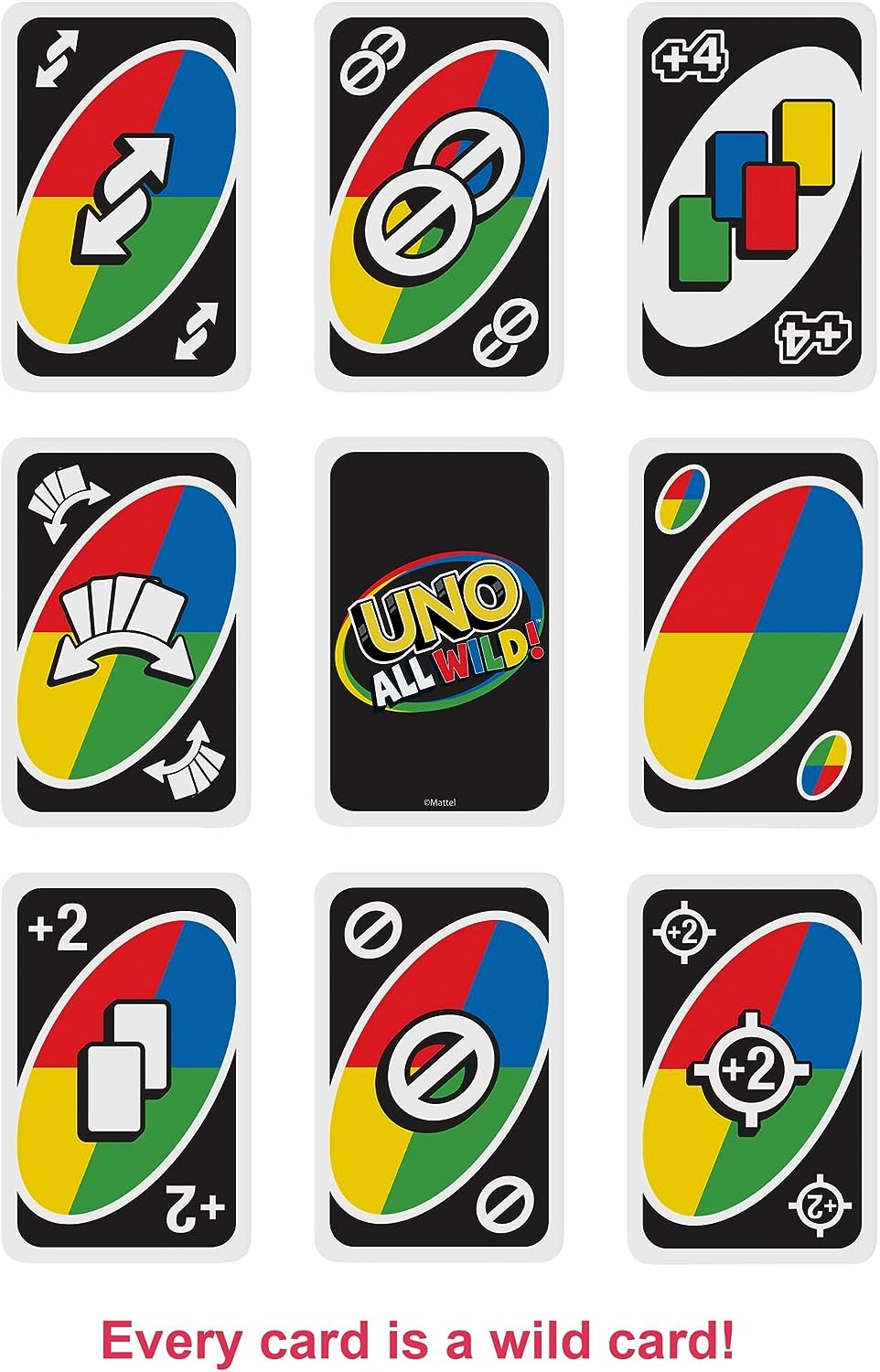 Mattel Games UNO All Wild Card Game (HHL33) 4