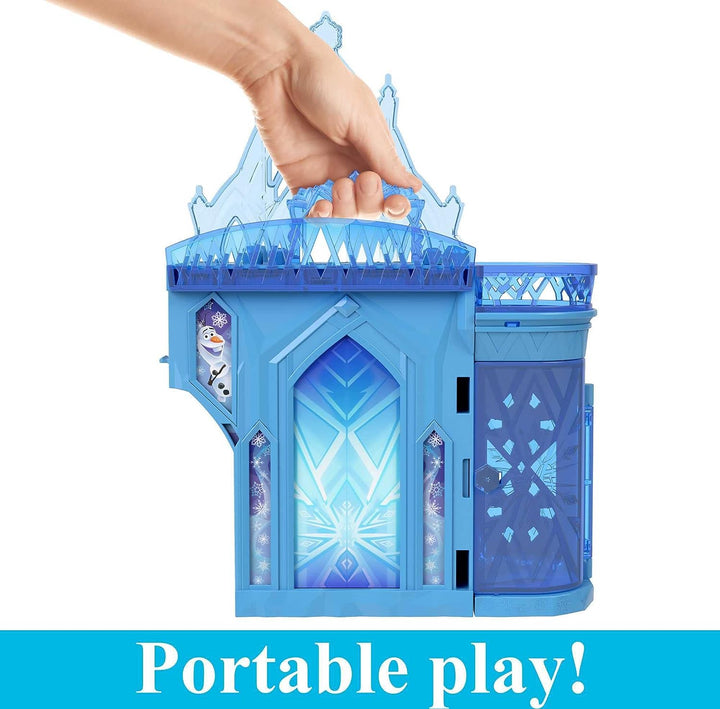 Mattel Disney Frozen Toys, Elsa Ice Palace Storytime Stackers, Castle Doll House Playset with Small Doll & 8 Accessories