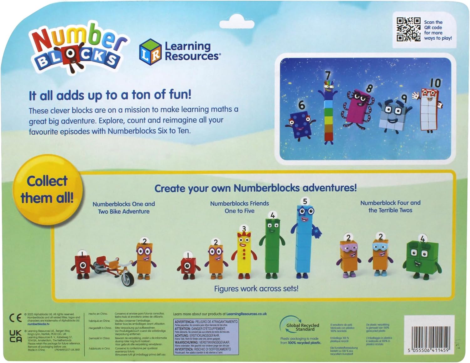 Learning Resources Numberblocks Friends Sechs bis Zehn – Spielfiguren für 3-7-Jährige 5