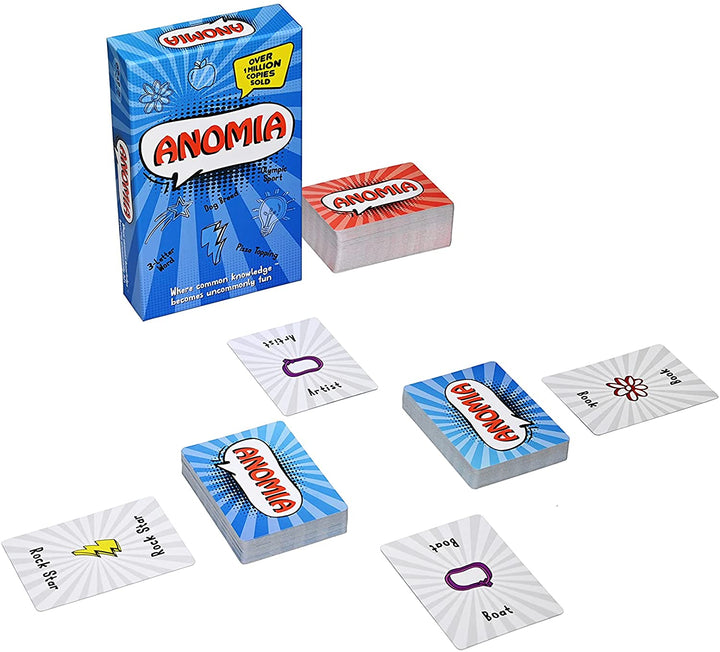 Coiledspring Games | Anomia Game | Card Game | Ages 10+ | 3-6 Players | 30 Minutes Playing Time