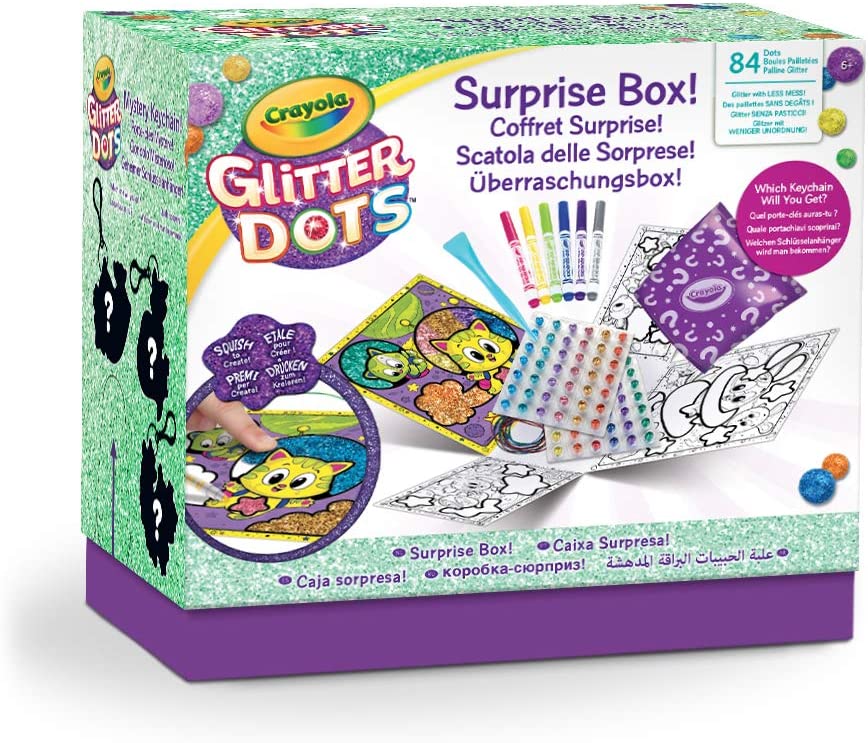 Crayola Glitter Dots - Box of Surprises, to Create and Decorate with Moldable Gl