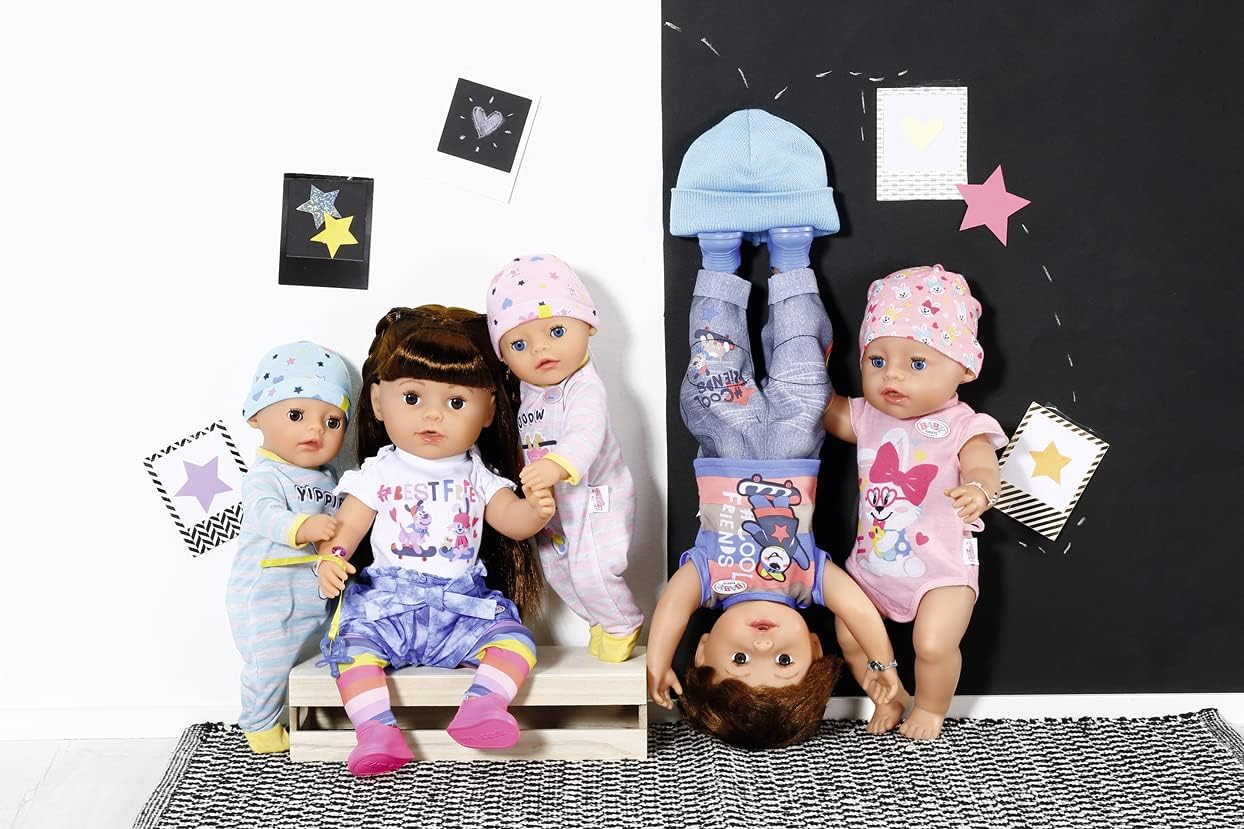 BABY born Brother 43cm Doll - Interactive Vinyl Baby with Moveable Knees, Real Tears & Bath Play 5