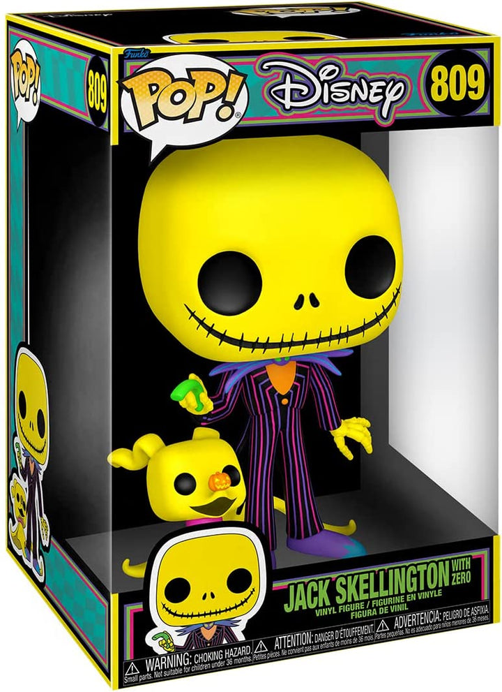 Disney Jack Skellington w/ Zero Funko 63965 10" Pop! Vinyl #809