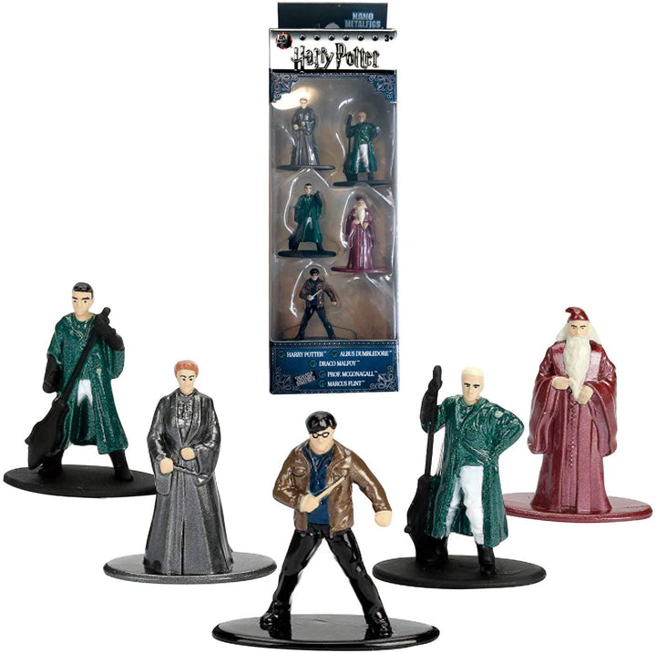 Dickie Toys 253180002 5er-Pack Die-Cast-Nano-Set-Figuren, Harry Potter-Sammelfiguren, mehrfarbig