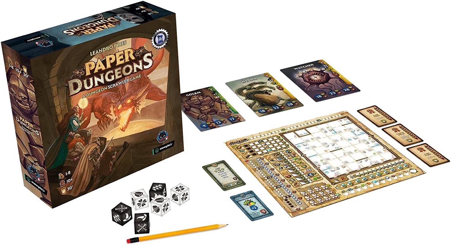 Alley Cat Games Paper Dungeons Board Game