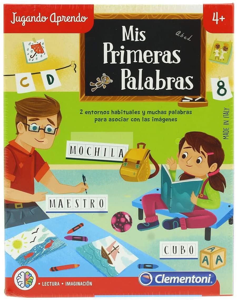 Clementoni 55304 Aprendo mis primeras palabras Game, Multicoloured