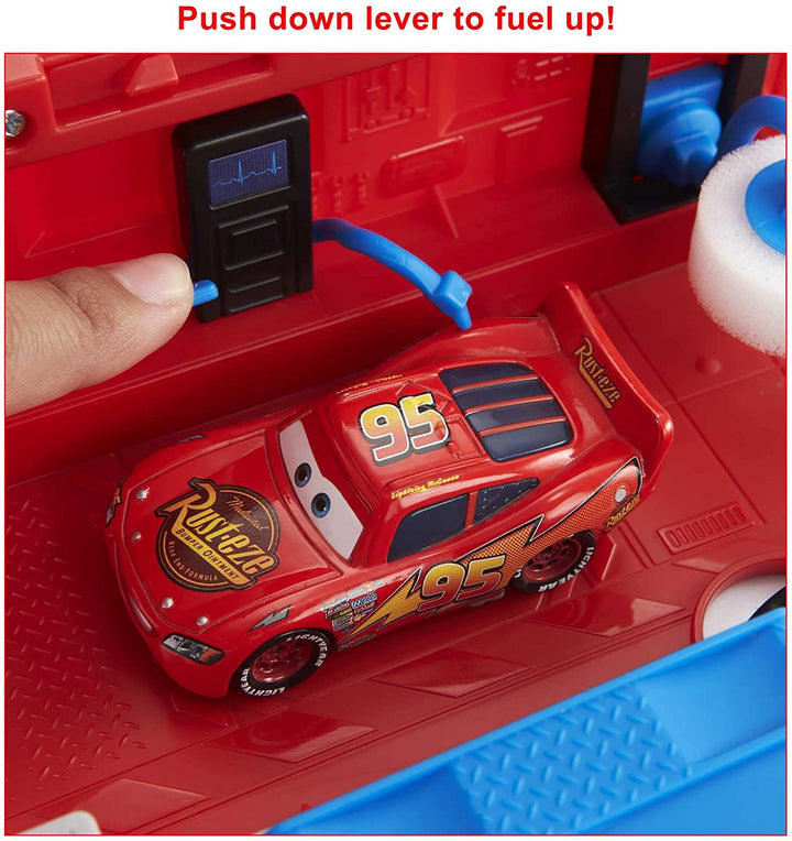 Disney Pixar Cars Transforming Mack - Transporter Truck Folds Out Into Tune-Up S