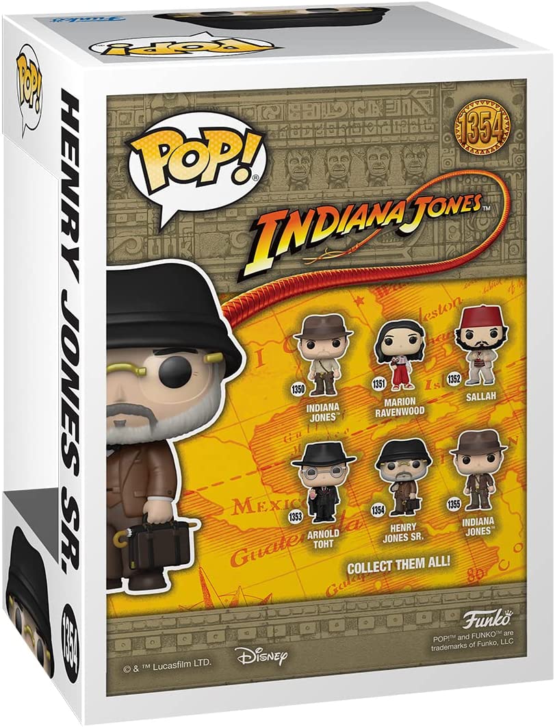 Movies: Indiana Jones Raiders Of The Lost Ark - Henry Jones Sr Funko 63987 Pop! Vinyl #1354