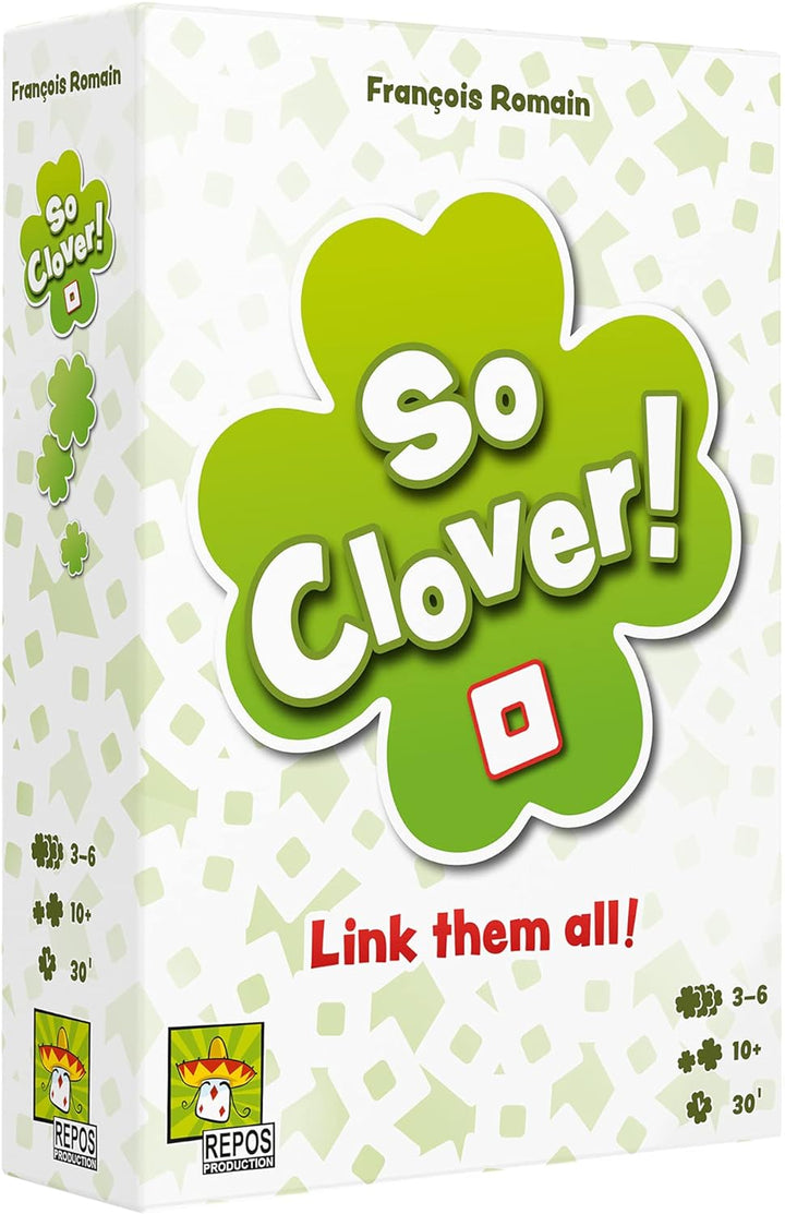 Repos | So Clover! | Board Game | 3-6 Players | Ages 10+ | 30 Minute Playing Time