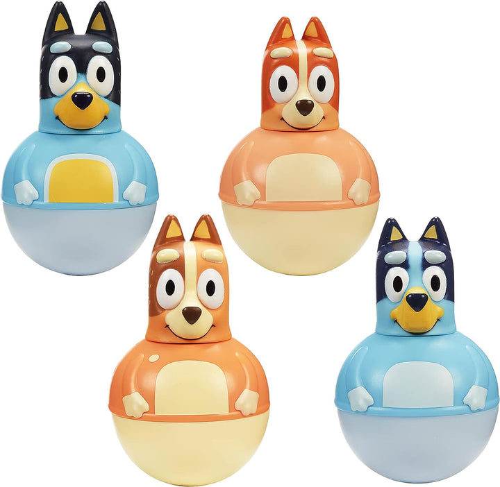 Character Options 07717 Four Pack, Weebles Wobble, Preschool Figures, Bluey Toys