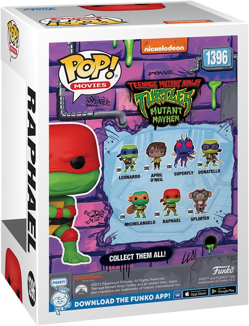 Movies: Teenage Mutant Ninja Turtles (TMNT) Mutant Mayhem - Raphael Funko 72337 Pop! Vinyl #1396