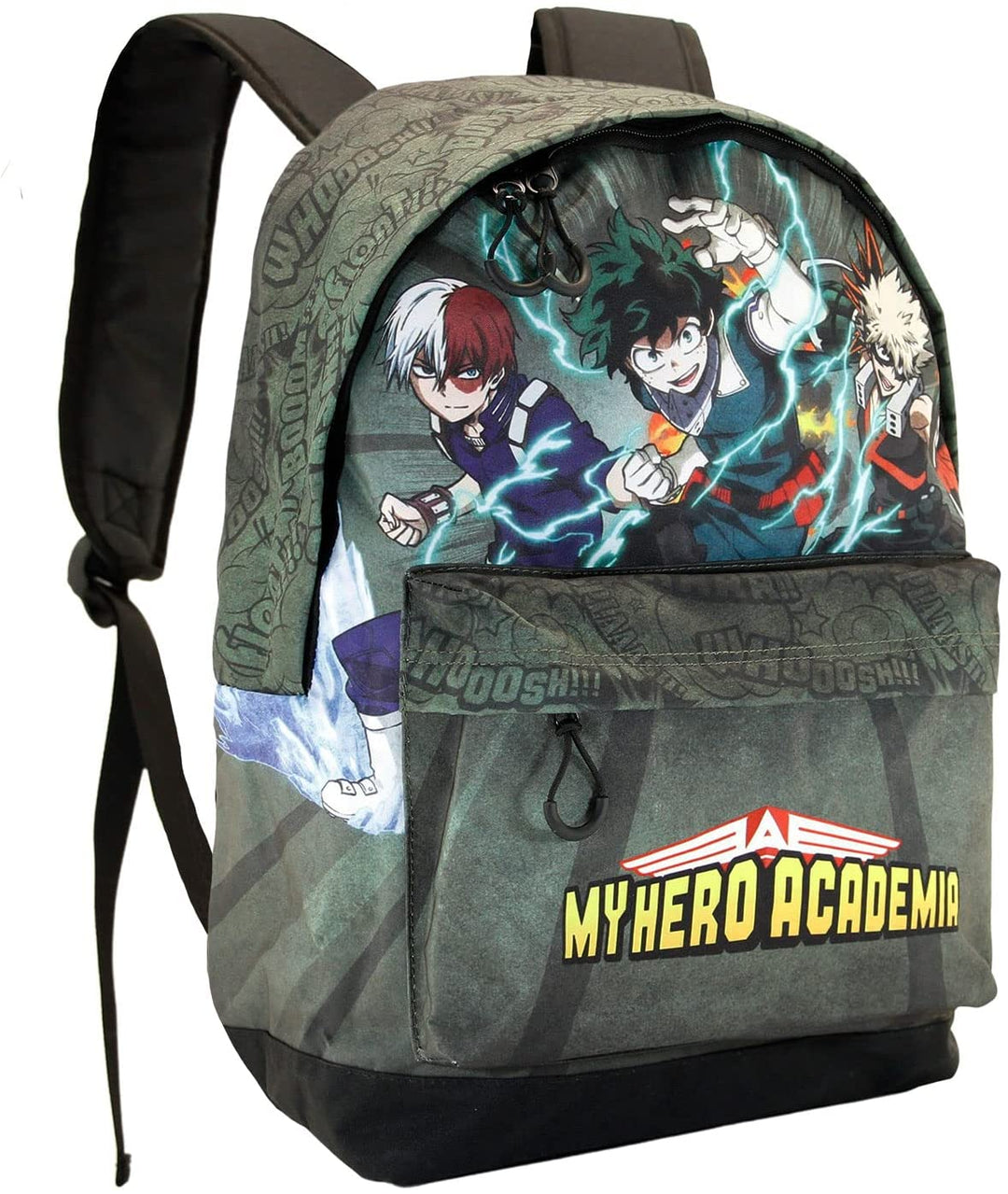 My Hero Academia Battle-Fan HS Backpack, Military Green