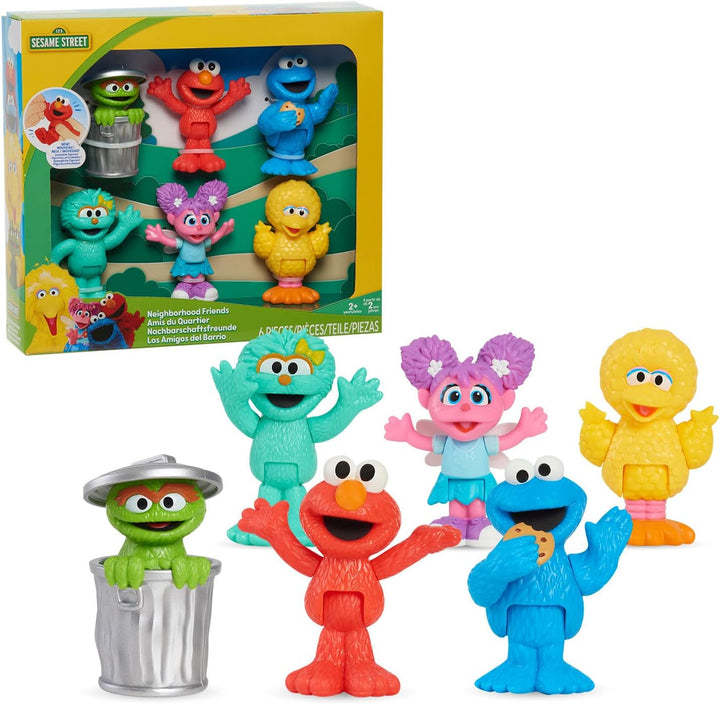 Sesame Street Neighbourhood Friends Poseable Figures 6 Pack