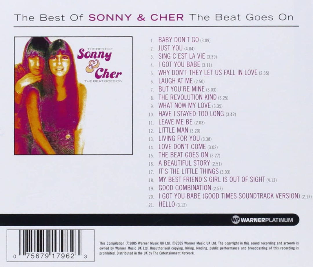 Sonny & Cher Cher - The Best Of Sonny And Cher - The Beat Goes On [Audio CD]