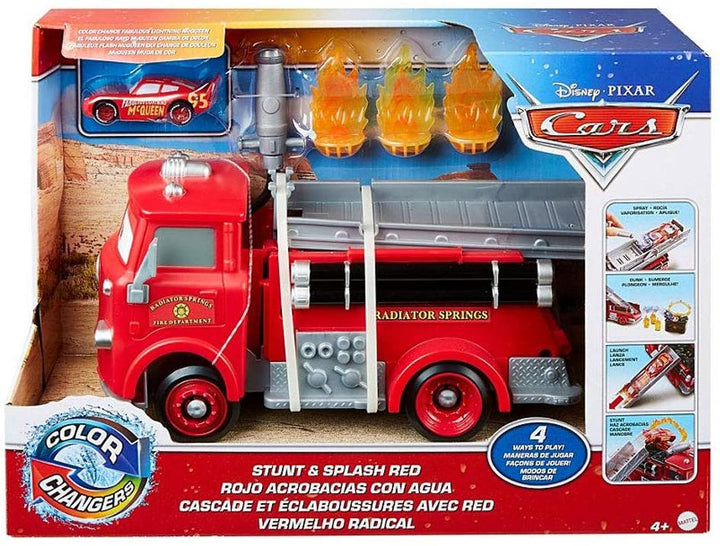 Cars - Colour Change Red Firetruck with Lightning McQueen/Toys