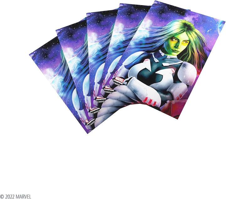 Gamegenic Marvel Champions The Card Game Official Gamora Fine Art Sleeves Pack of 50