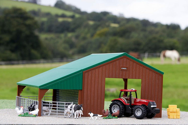 Britains 1:32 Building Set with Case Tractor Toy, Collectable Farm Set, Suitable for Collectors and Children